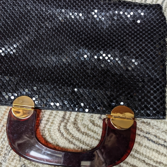 Vintage Black Metal Mesh Handbag - Picture 4 of 13